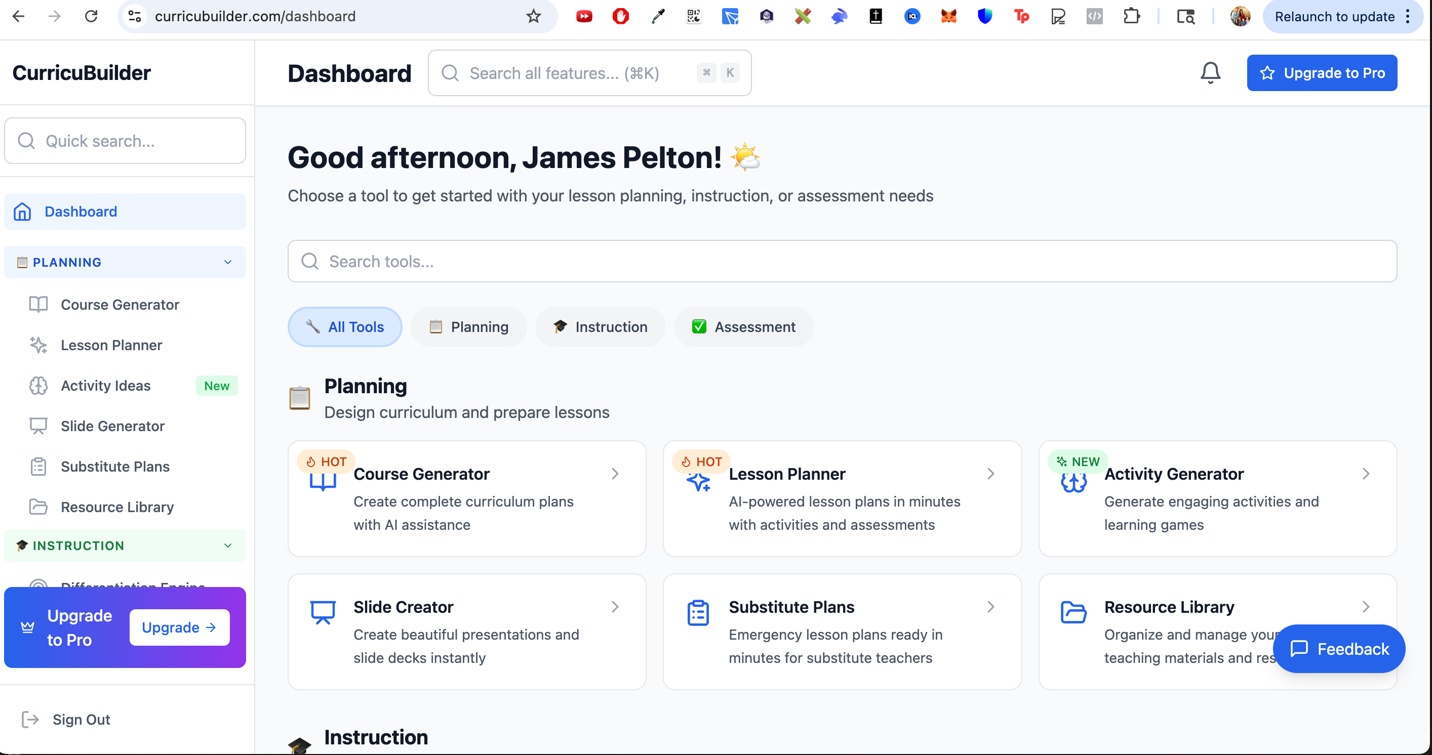 CurricuBuilder - Educational tool for teachers to create engaging curriculum content